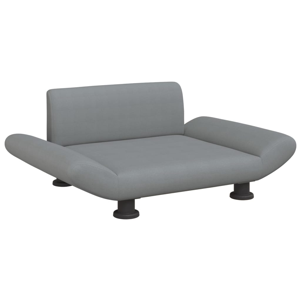 NNEVL Dog Bed Light Grey 70x45x28 cm Fabric