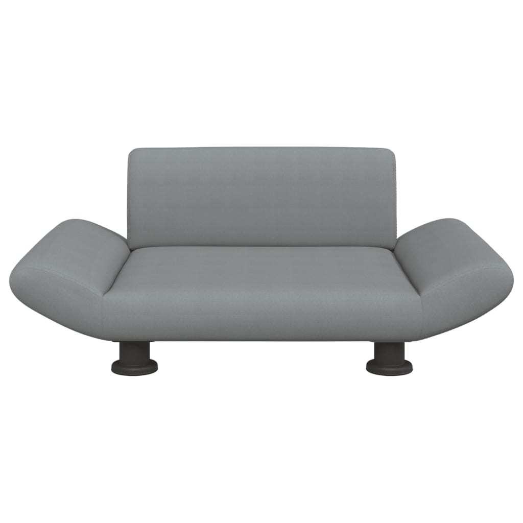 NNEVL Dog Bed Light Grey 70x45x28 cm Fabric