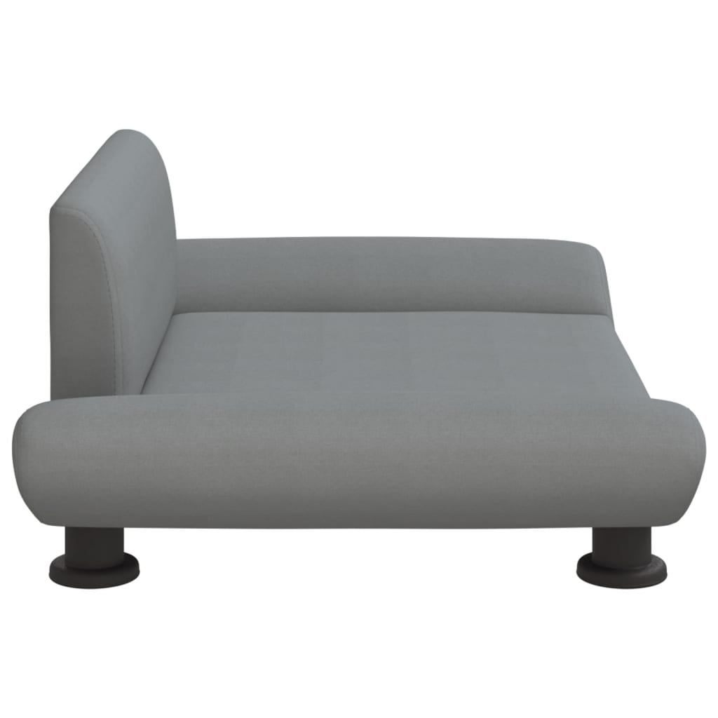 NNEVL Dog Bed Light Grey 70x45x28 cm Fabric