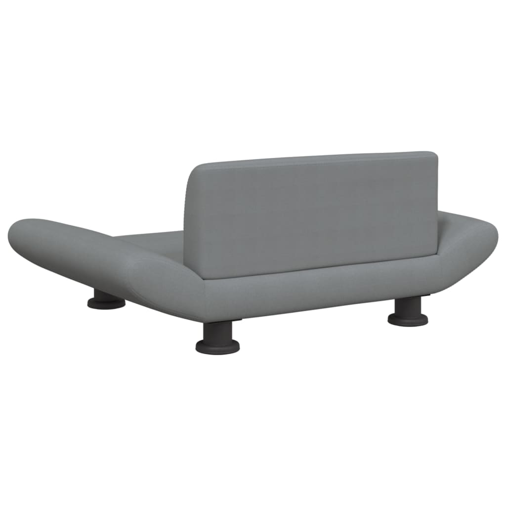 NNEVL Dog Bed Light Grey 70x45x28 cm Fabric